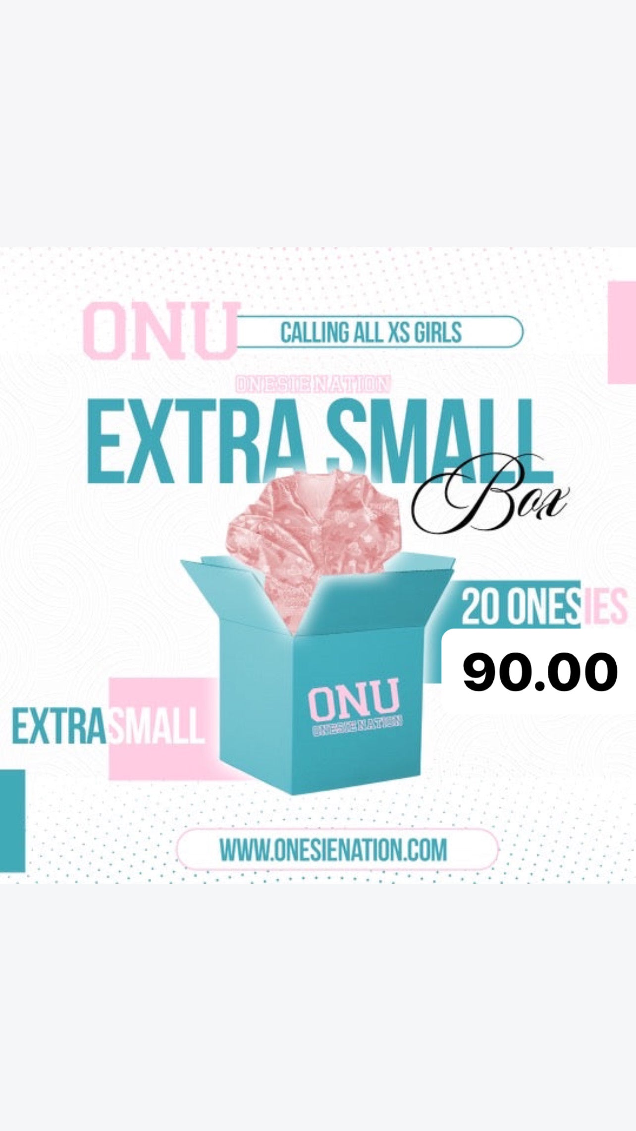 Extra  SMALL BOX - Onesie Nation USA