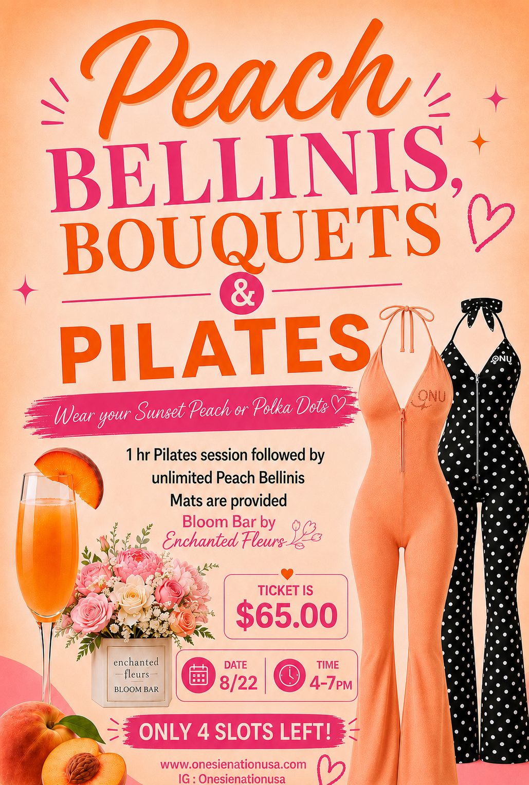 Peach Bellinis & Pilates