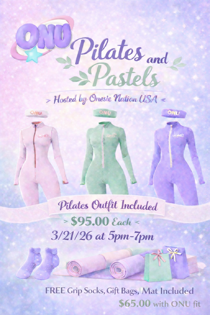 PILATES AND PASTELS EVENT - Onesie Nation USA
