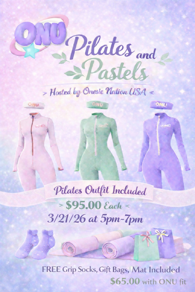 PILATES AND PASTELS EVENT - Onesie Nation USA